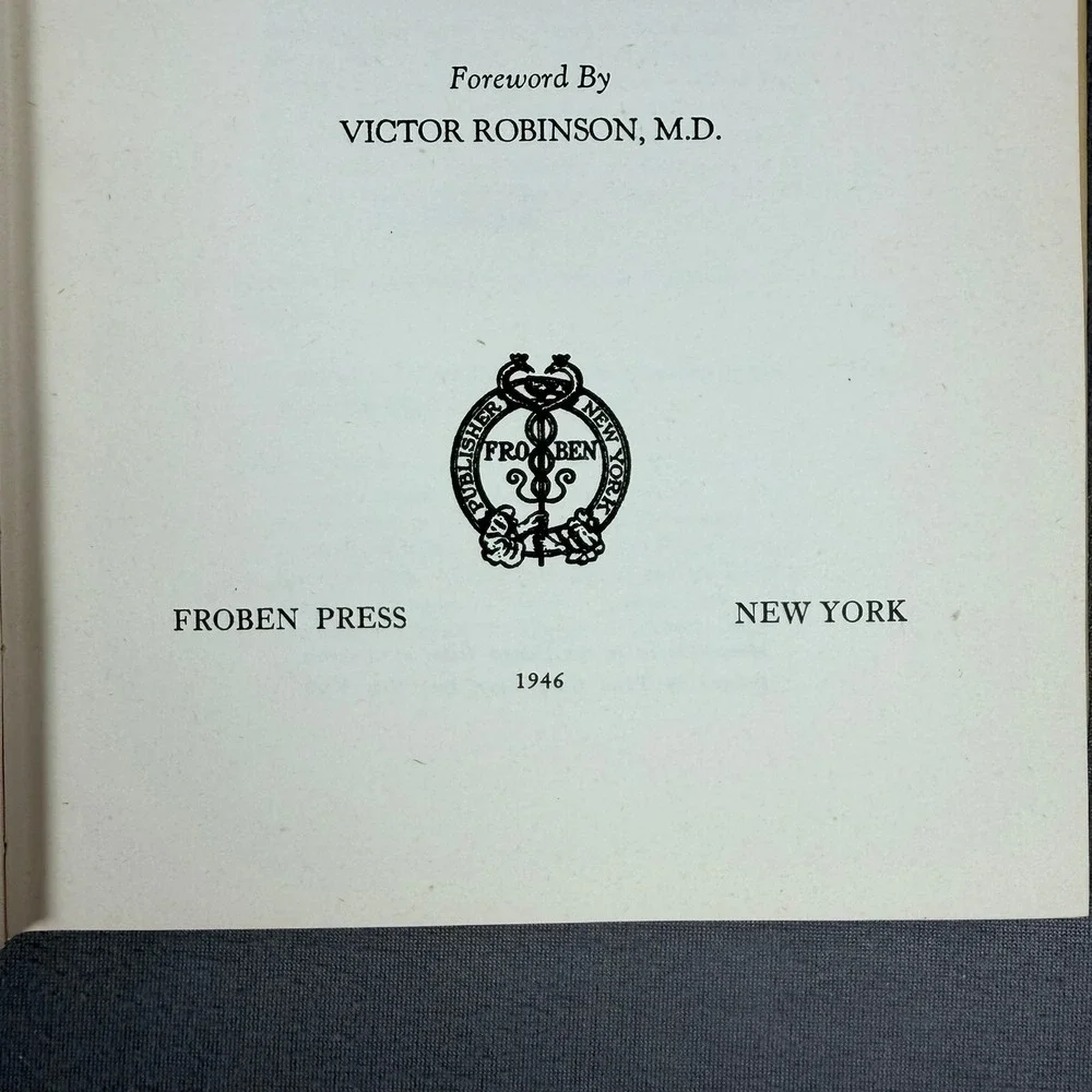 Froben Press Musical‎ Sons of Aesculapius Signed Antique Medical History Book